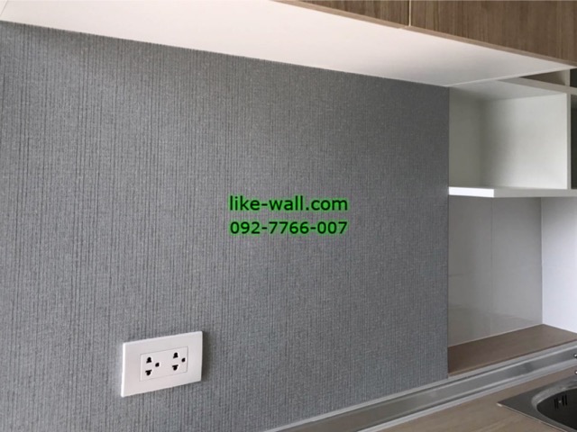 ผลงานติดวอลเปเปอร์ ที่คอนโดลุมพินี มิกซ์ ศรีนครินทร์