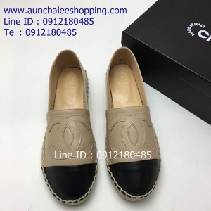 Chanal espadrilles เกรด Hiend ทำจากหนังแท้ สีสวยมาก ใส่แล้วดูดี