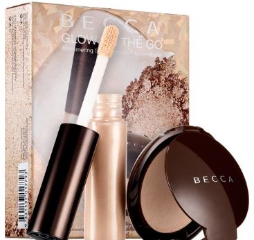 **พร้อมส่ง**Becca Glow on The Go Shimmering Skin Perfector Moonstone Set เซ็ตเพื่อผิวโกลว์สวยแลดูมีมิติอย่างเป็นธรรมชาติที่มีทั้งไฮไลท์แบบตลับและแบบลิควิด มาพร้อมพิกเม้นท์แน่นติดทนนาน