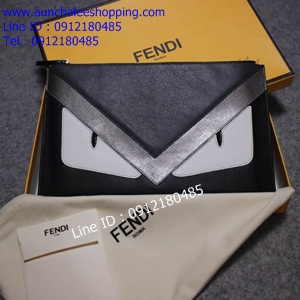 Clutch Fendi 12 นิ้ว งานหนังแท้ เกรด Hiend แบบใหม่ งานสวยมาก