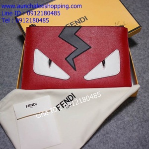 Clutch Fendi 12 นิ้ว งานหนังแท้ เกรด Hiend แบบใหม่ งานสวยมาก