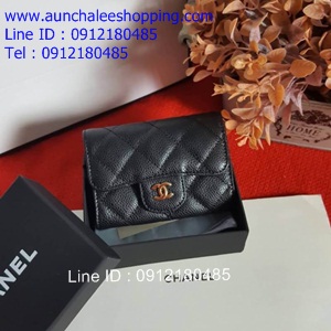 Chanal card holder original leather งานหนังแท้ สวยเหมือนแท้ 