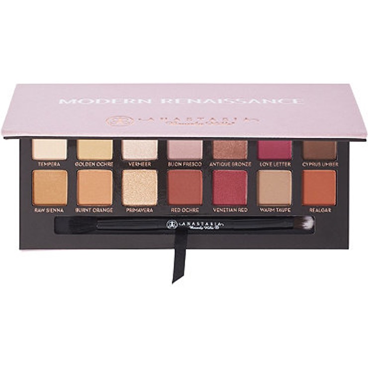 *ราคาพิเศษเพียง 1250 บาท*Anastasia Beverly Hills Modern Renaissance Eyeshadow Palette พาเลทตัวใหม่จากอนาสตาเซีย สีโทนเบอร์รี่ธรรมชาติ ประกอบด้วย 14 สีเนื้อแมท 11 สี เนื้อเมทะลิค 3 สี Pigment แน่นๆ สีสวย ติดทนนาน ตัวแพคเกตด้านนอกหุ้มด้วยกำมะหยี่นุ่มๆ พร้อม