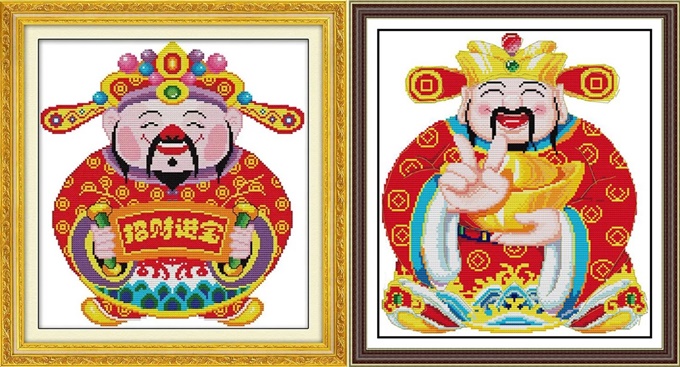 God of wealth (ไม่พิมพ์/พิมพ์ลาย)