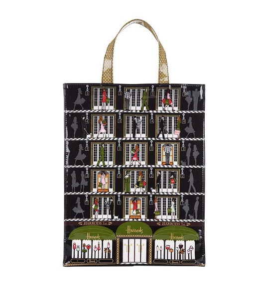 กระเป๋า Harrods รุ่น  Harrods Elevators Medium Shopper Bag (กระดุม)***พร้อมส่ง