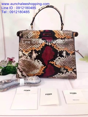 Fendi Alcantara Top Hiend 33 cm งานหนังแท้ งานคุณภาพดี ลายสวยมากๆคะ
