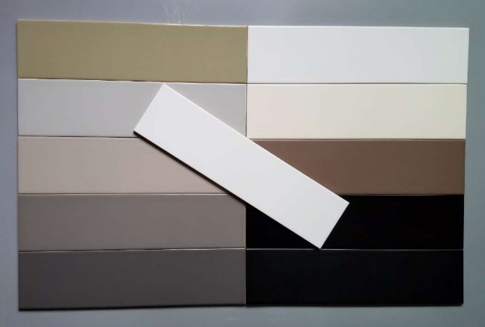 subway caramic tile 100*400 มม. 