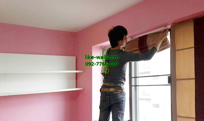 ติดวอลเปเปอร์ ย่านสุขุมวิท ที่คอนโด ซิตี้ โฮม City Home