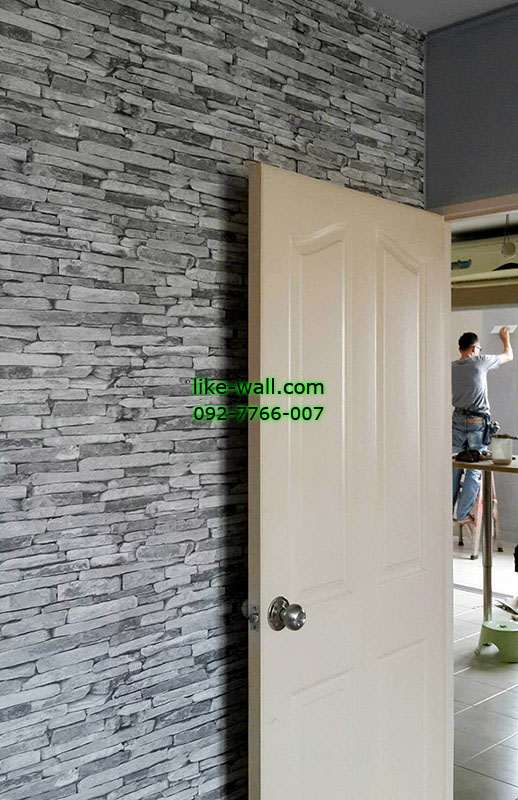 ผลงาน ติดWallpaper คอนโด ซิตี้ โฮม City Home ย่านอุดมสุข