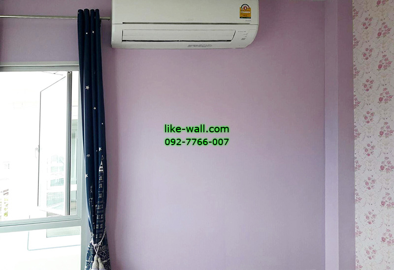 ตัวอย่างติดวอลเปเปอร์จากทางร้าน ที่ซอยสุขสวัสดิ์ 76