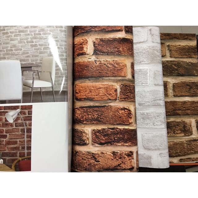 wallอิฐ เกาหลี3D ใหญ่15ตรม กว้าง1.06ม ยาว15.6ม L