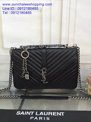 Saint Laurent Paris leather shoulder bag Top Hiend Size 32 cm งานหนังแท้ สวยเหมือนแท้ งานคุณภาพดีน่าใช้