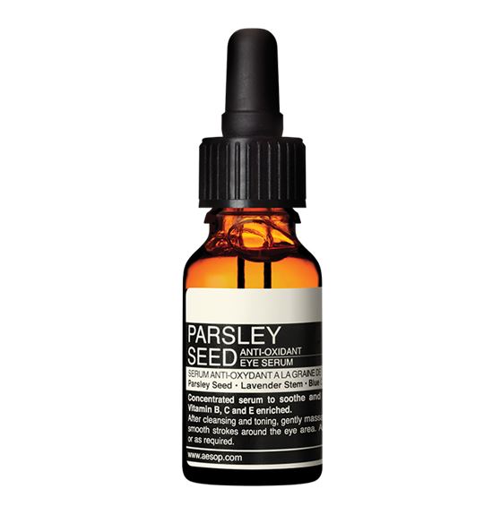 Aesop Parsley Seed Anti-Oxidant Eye Serum 15 ml. เซรั่มสำหรับผิวรอบดวงตาสูตรเข้มข้น ช่วยมอบความชุ่มชื่น พร้อมให้การปกป้องผิวรอบดวงตา อุดมด้วยวิตามินนานาชนิด มอบความชุ่มชื่นและการบำรุงอย่างล้ำลึกเพื่อผิวบอบบางรอบดวงตา