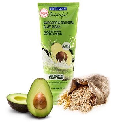 Freeman Avocado & Oatmeal Clay Mask 175ml. มาส์กบำรุงผิวหน้า ส่วนผสมจาก Avocado & Oatmeal อุดมไปด้วยวิตามิน E ช่วยทำให้ผิวนุ่ม ชุ่มชื่น ไม่แห้งกร้าน ทำให้ช่วยลดเลือนริ้วรอยบนผิวหน้า และยังช่วยทำความสะอาดผิวหน้าได้อย่างล้ำลึก เหมาะสำหรั