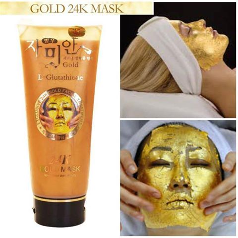 24K GOLD MASK L-GLUTATHIONE เป็น มาสก์ ที่ให้ความรู้สึกอ่อนโยนต่อผิว สัมผัสถึงความงดงามของสีทองธรรมชาติ เต็มอิ่มกับการดูแลท่ีรู้สึกได้