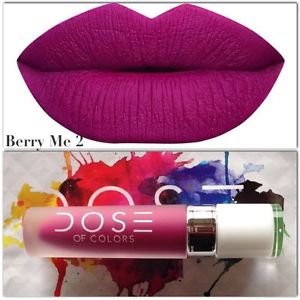 **พร้อมส่ง**Dose Of Colours Liquid Matte Lipstick สี Berry Me2 ลิปเนื้อแมทสนิท เข้าถึงทุกร่องปาก กลบสีปากเนี๊ยบ ฟินิชเป็นแมทแน่น ดูไกลๆเหมือนกำมะหยี่ สีนี้เเซ่บ และดูมีคลาสหรูหรา บอกเลยว่าไม่ว่าจะทาวันเที่ยว หรือทาออกงานก็รับรองว่าสวยโดดเด่น ติดทน