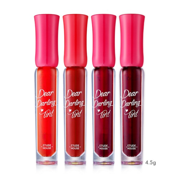 **พร้อมส่ง**New Etude House Dear Darling Water Gel Tint 4.5g. ทินท์ยอดฮิตตลอดกาลสีสันสดใส รุ่นใหม่ล่าสุด เนื้อเจลเนียนนุ่มสามารถใช้ทาได้ทั้งปากและแก้ม สวยได้ในแท่งเดียว ให้สีที่ชัดกว่าเดิม สีสันสดใส มอบสีสันให้ริมฝีปากระเรื่อดูสุขภาพดี ช่วยให้ริมฝีปากชุ่ม