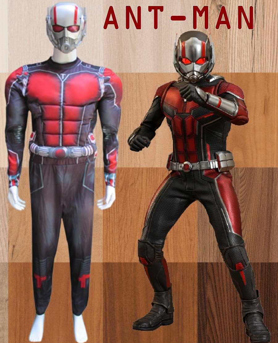 ++พร้อมส่ง++ชุดAnt Man มนุษย์มดมหากาฬ ชุดแอนท์แมนมัดกล้าม เหมาะกับความสูง 168-185 cm.