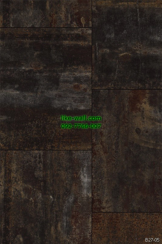 วอลเปเปอร์ ลายแผ่นเหล็กสนิม สีน้ำตาล