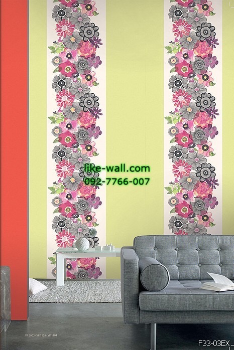ตัวอย่างติด วอลเปเปอร์ ลายดอกไม้ สีชมพู