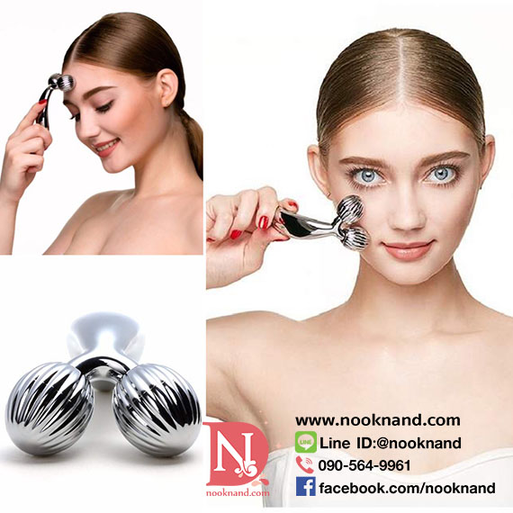 Oui Apsia face roller v shape ลูกกลิ้งนวดหน้าเรียวกระชับต้านริ้วรอย