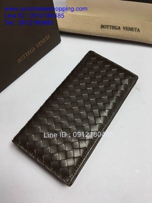 Bottega leather wallet งาน Hiend ทำจากหนังแท้ หนังนิ่มสวย งานคุณภาพดีน่าใช้คะ