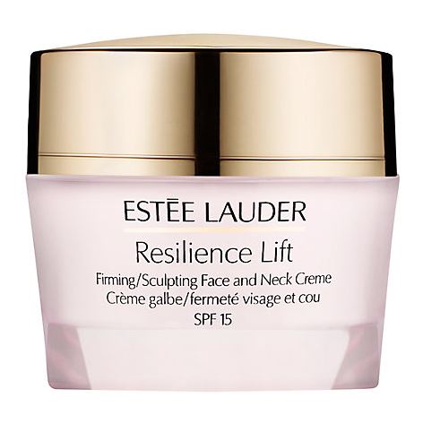 Estee Lauder Resilience Lift Firming/Sculpting Face and Neck Creme Broad Spectrum SPF 15 ขนาด 50ml. ครีมบำรุงผิวสูตรกลางวัน เพื่อผิวหน้าได้รูปยกกระชับ โครงหน้าจะดูชัดเจนและคมชัดขึ้นอีกครั้งช่วยเพิ่มการผลิตคอลลาเจนและอีลาสตินตามธรรมชาติของผิว ร