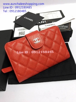 Chanal caviar wallet งาน original หนังแท้นิ่มสวย งานคุณภาพดี งานสวยเหมือนแท้