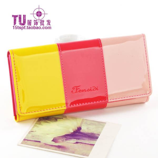 กระเป๋าสตางค์ สีสันสวยสดใส (พร้อมส่งสีเหลือง+สีแดง+สีชมพู)