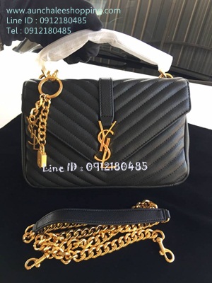 Saint Laurent Paris leather shoulder bag Top Hiend Size 25 cm งานหนังแท้ งานสวยเหมือนแท้ 