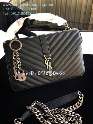 Saint Laurent Paris leather shoulder bag Top Hiend Size 25 cm งานหนังแท้ งานสวยเหมือนแท้ 