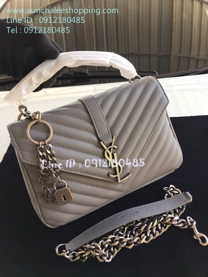 Saint Laurent Paris leather shoulder bag Top Hiend Size 25 cm งานหนังแท้ งานสวยเหมือนแท้ 