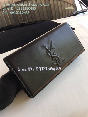 Saint Laurent Paris leather Clutch Top Hiend Size 27 cm งานหนังแท้ งานสวยเหมือนแท้ 