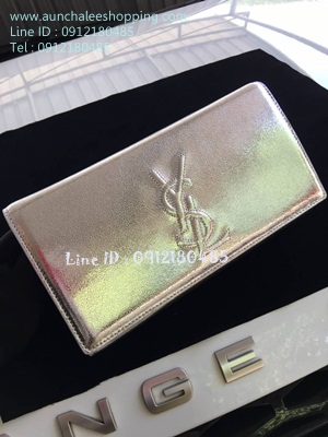 Saint Laurent Paris leather Clutch Top Hiend Size 27 cm งานหนังแท้ งานสวยเหมือนแท้ 