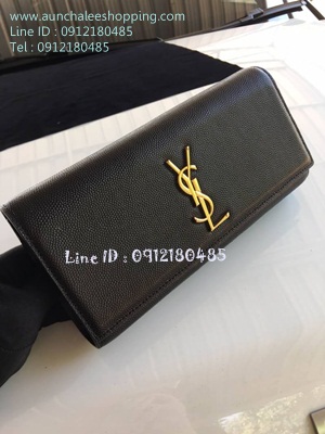Saint Laurent Paris leather Clutch Top Hiend Size 27 cm งานหนังแท้ งานสวยเหมือนแท้ 