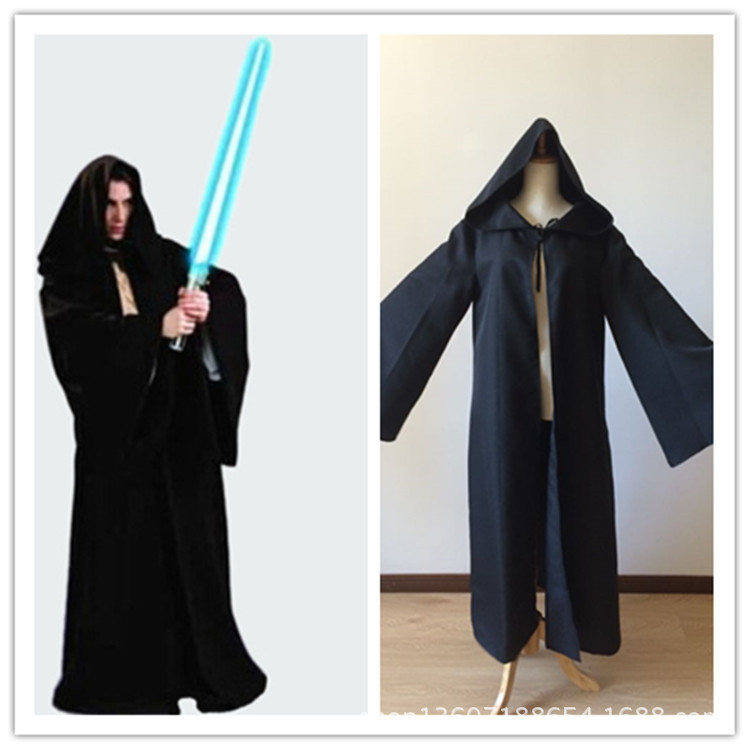 ++พร้อมส่ง+ชุดคลุมสตาร์วอร์ส Star Wars ชุดคลุมอัศวินเจได ชุดคลุมเจได ผ้าคลุมเจได Skywalker Star Wars Cosplay (เฉพาะผ้าคลุมสีดำตัวนอก)