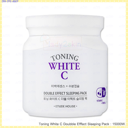 Toning White C Doubble Efffect Sleeping Pack