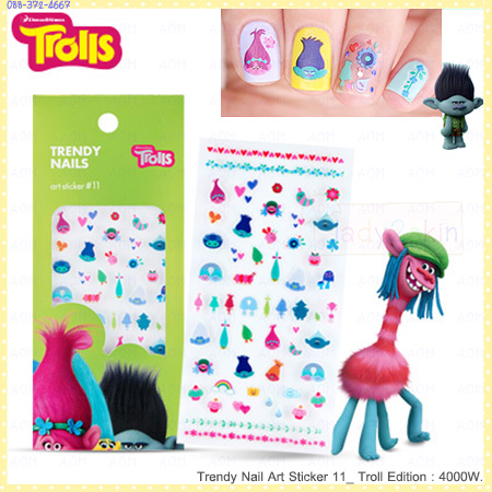 Trendy Nail Art Sticker 11 Troll Edition