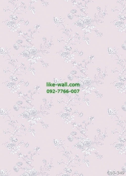วอลเปเปอร์ ลายดอกไม้ สีชมพู