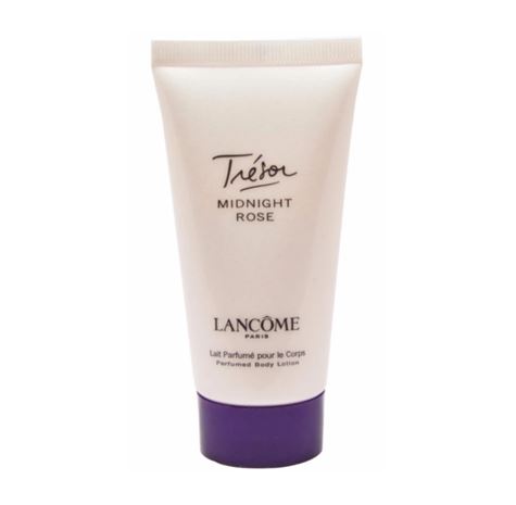 Lancome Tresor Midnight Rose Perfumed Body Lotion ขนาดทดลอง 50ml. โลชั่นบำรุงผิวกายกลิ่นหอมที่เย้ายวน กุหลาบแห่งรัตติกาล ด้วยกลิ่นหอมอันเป็นเอกลักษณ์ของน้ำหอม TR&#201;SOR หอมหวานจับใจกว่าที่เคย กลิ่นกุหลาบหอมสดใสยิ่งขึ้นด้วยกลิ่นหอมแหลมของรา