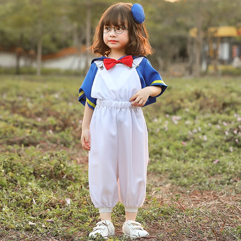 7C357 ใส่ได้เด็กหญิงเด็กชาย ชุดเป็ด ชุดโดนัลด์ ดั๊ก Children Donald Duck Disney Costumes
