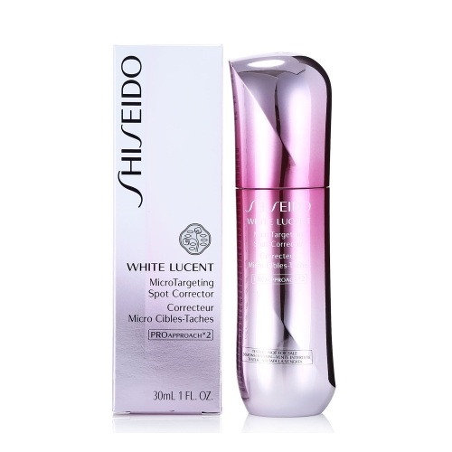 Shiseido White Lucent Micro Targeting Spot Corrector 30ml. เซรั่มลดเลือนจุดด่างดำ เสริมประสิทธิภาพของการบำรุงผิว เหมือนได้รับการทำทรีทเม้นต์เฉพาะจุด  ด้วย Micro Targeting ที่ซึมลงสู่ผิวได้อย่างล้ำลึกยิ่งขึ้น เพื่อผิวหน้าที่กระจ่างใส เกลี้ยงเกล