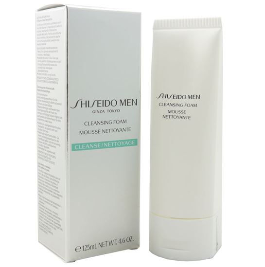 Shiseido Men Cleansing Foam 125ml. โฟมล้างหน้าผู้ชาย ทำความสะอาดผิวหน้า ขจัดสิ่งสกปรก ความมันบนใบหน้าได้อย่างดีเยี่ยม และ ยังช่วยรักษาความชุ่มชื้นให้คงอยู่กับผิว ขจัดเซลล์ผิวที่เสื่อมสภาพให้หลุดออกอย่างอ่อนโยน และให้ผิวเกิดใหม่ เปล่งปลั่งสดใส