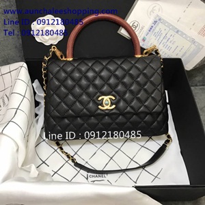 Chanal coco original leather size 10.5" งานสวยเหมือนแท้มากที่สุด 