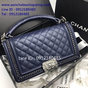 Chanal boy original leather size 25 cm งานสวยเหมือนแท้มากที่สุด 