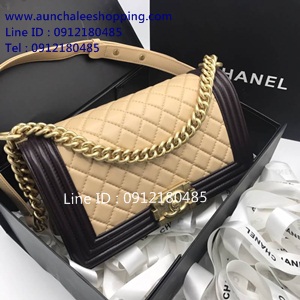 Chanal boy original leather size 25 cm งานสวยเหมือนแท้มากที่สุด งานเป๊ะสุดๆ