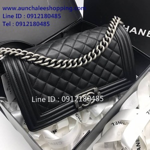 Chanal boy original leather size 25 cm งานสวยเหมือนแท้มากที่สุด งานเป๊ะสุดๆ