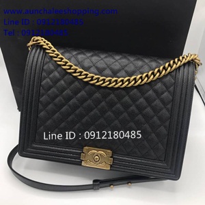 Chanal boy jumbo original leather size 30 cm งานสวยเหมือนแท้มากที่สุด งานเป๊ะสุดๆ