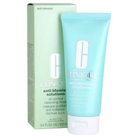 CLINIQUE Anti-Blemish Solutions Oil-Control Cleansing Mask 100ml. มาส์กที่ให้ผิวสะอาดพร้อมบำรุงไปพร้อมๆกับช่วยลดการอักเสบของสิว ไม่ทำให้ผิวแห้ง Anti Blemish Cleansing Mask ขจัดน้ำมัน สิ่งสกปรกและสารพิษต่างๆ ในรูขุมขน พร้อมผลัดเซลล์ผิวที่เสื่อม