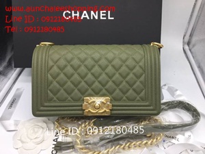 Chanal boy caviar original leather size 10" งานหนังแท้ งานสวยเหมือนแท้